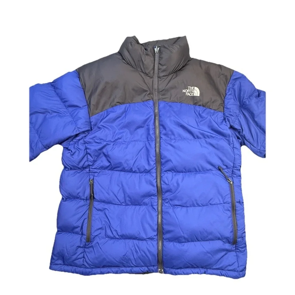 Vintage The North Face Nuptse‎ 700 Down Jacket Blue Men's Medium Puffer Ski Coat